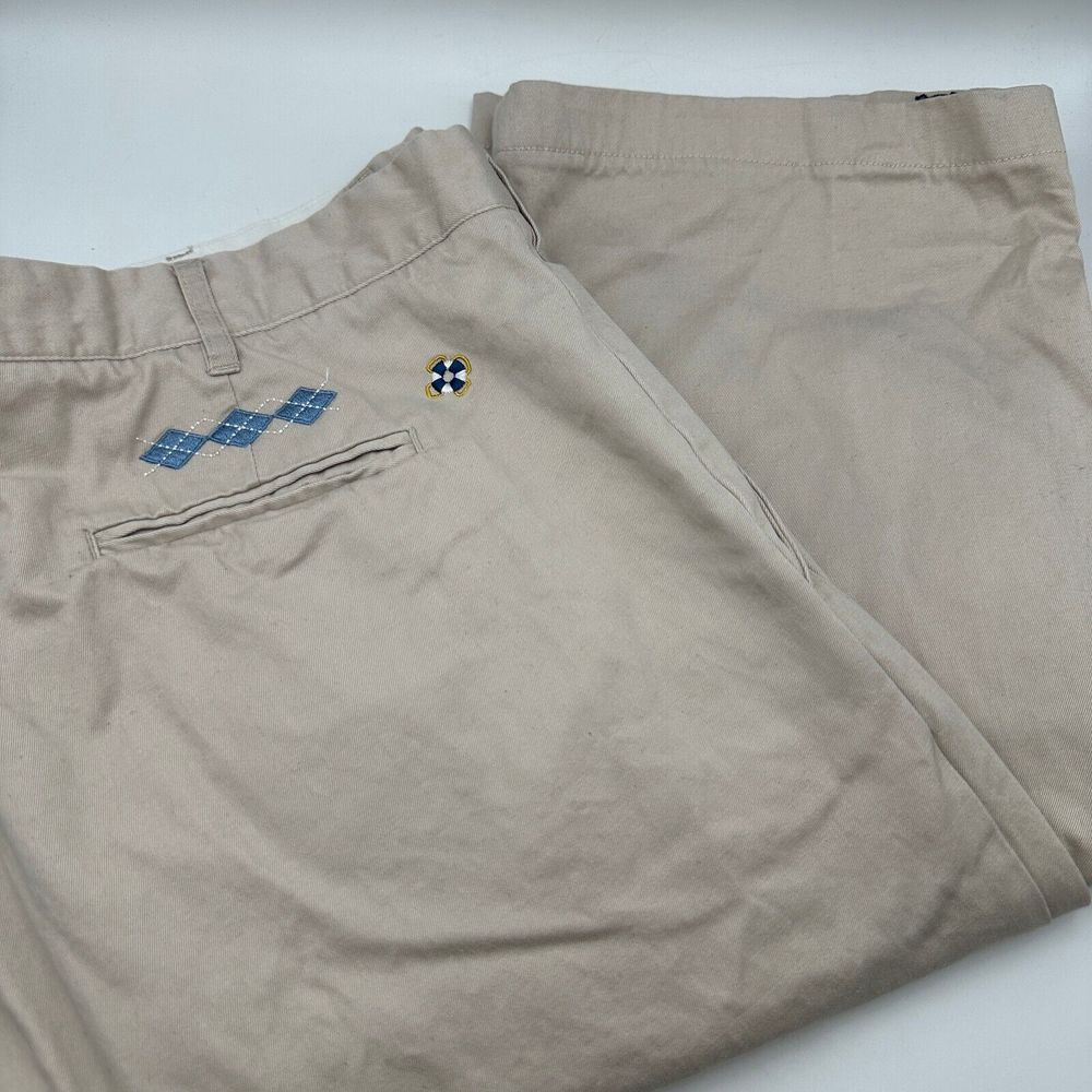 Castaway UNC Tarheels Chino Pants Mens‎ 42 Beige Embroidered Pockets Chapel Hill